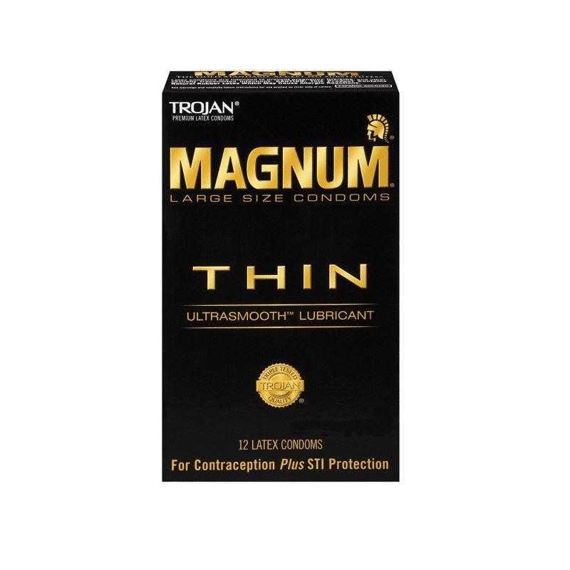 Trojan Magnum THIN 12 Pk - CheapLubes.com