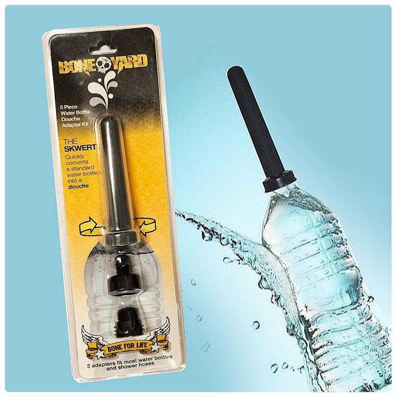 Bone Yard The Skwert Douche Adapter Kit - Screw on water bottle adapter! - CheapLubes.com