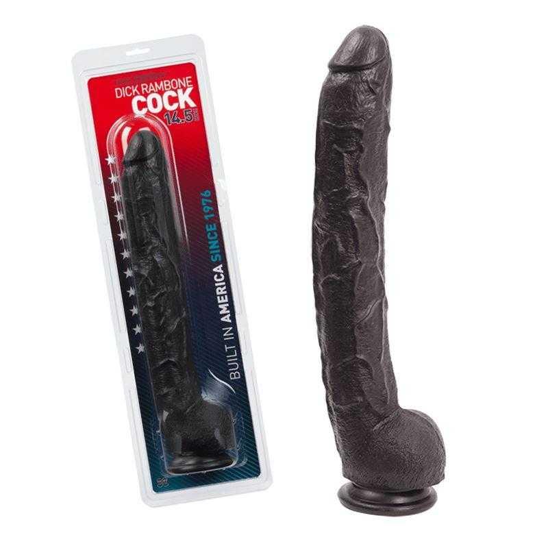 Rambone Cock by Doc Johnson - Black - CheapLubes.com