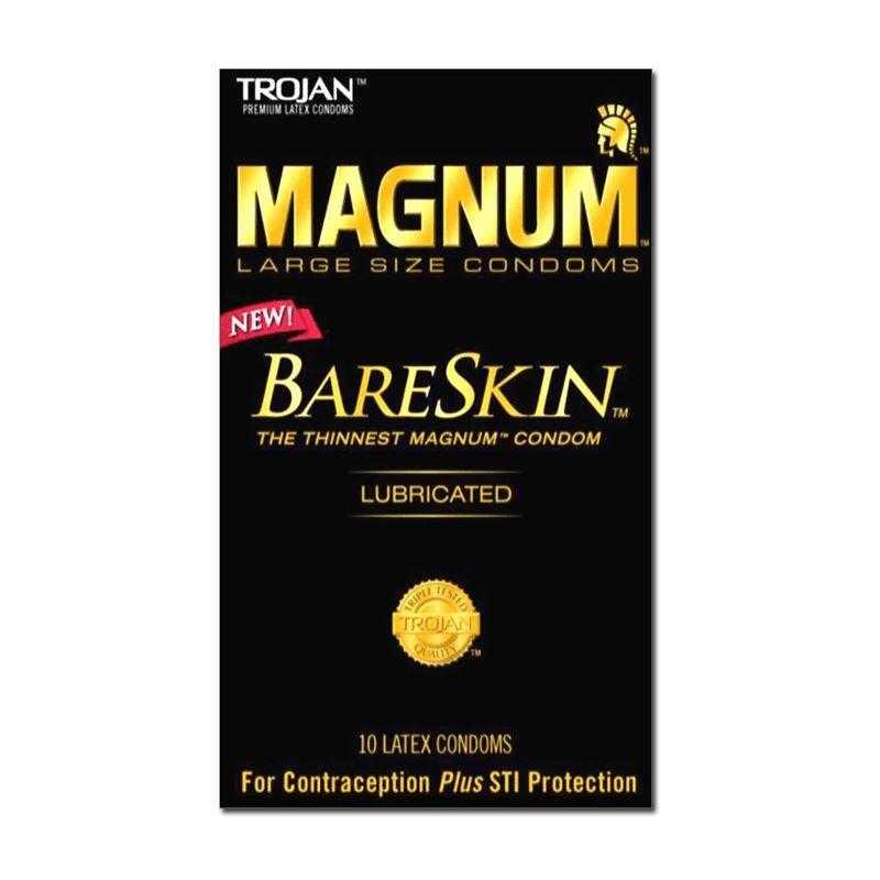 Trojan Magnum BareSkin Condoms - 10 Pack - CheapLubes.com