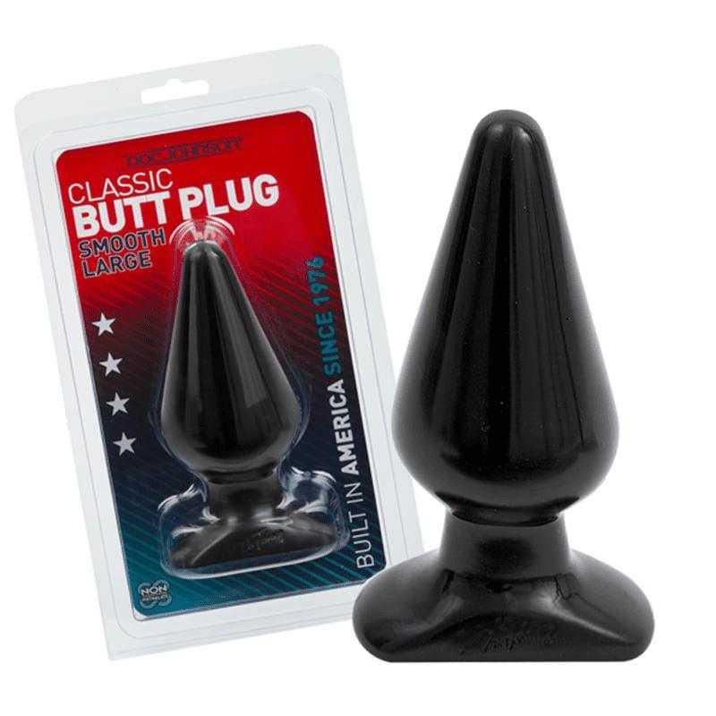 Doc Johnson Large Black Butt Plug - CheapLubes.com